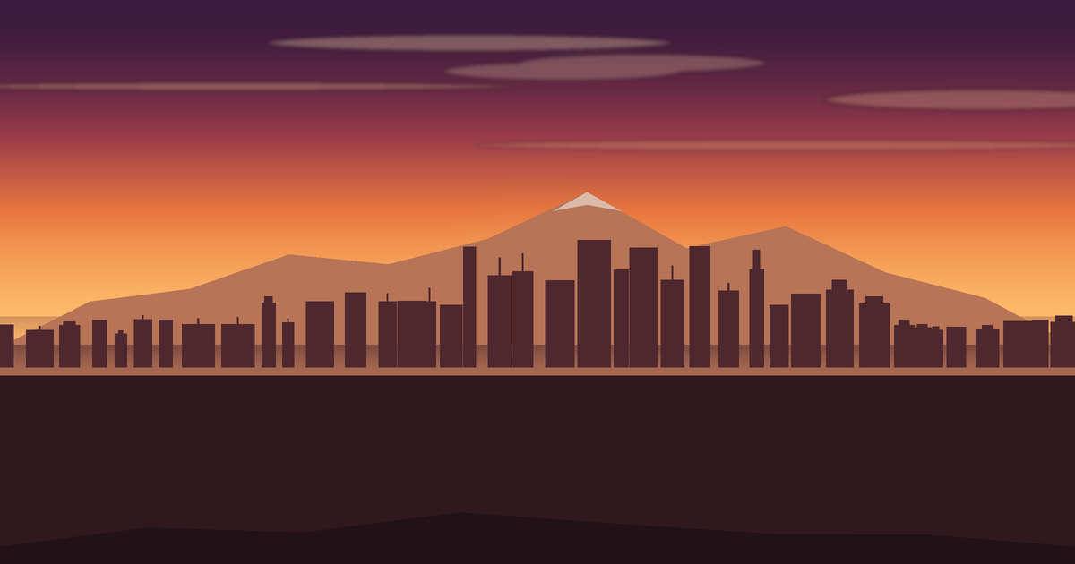 منظر مرسوم لـ Mexico City