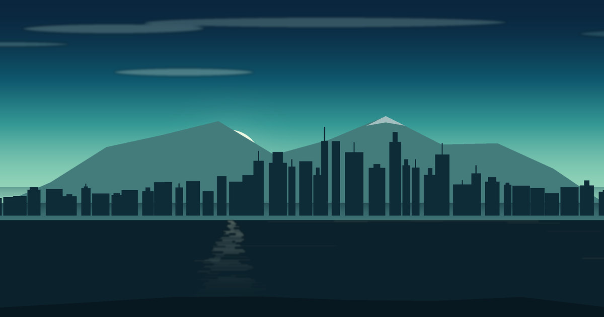 Illustrated view of Vancouver
